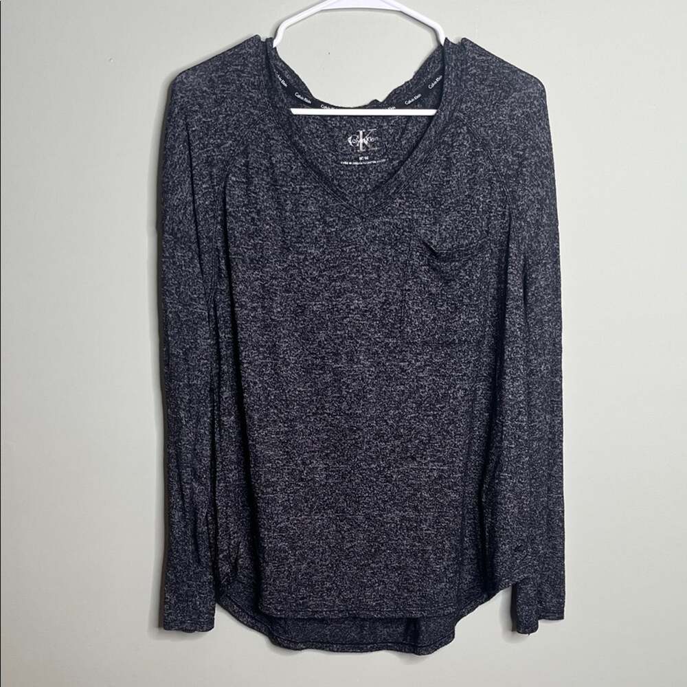 Calvin Klein Long Sleeve Soft Pocket Tee Medium